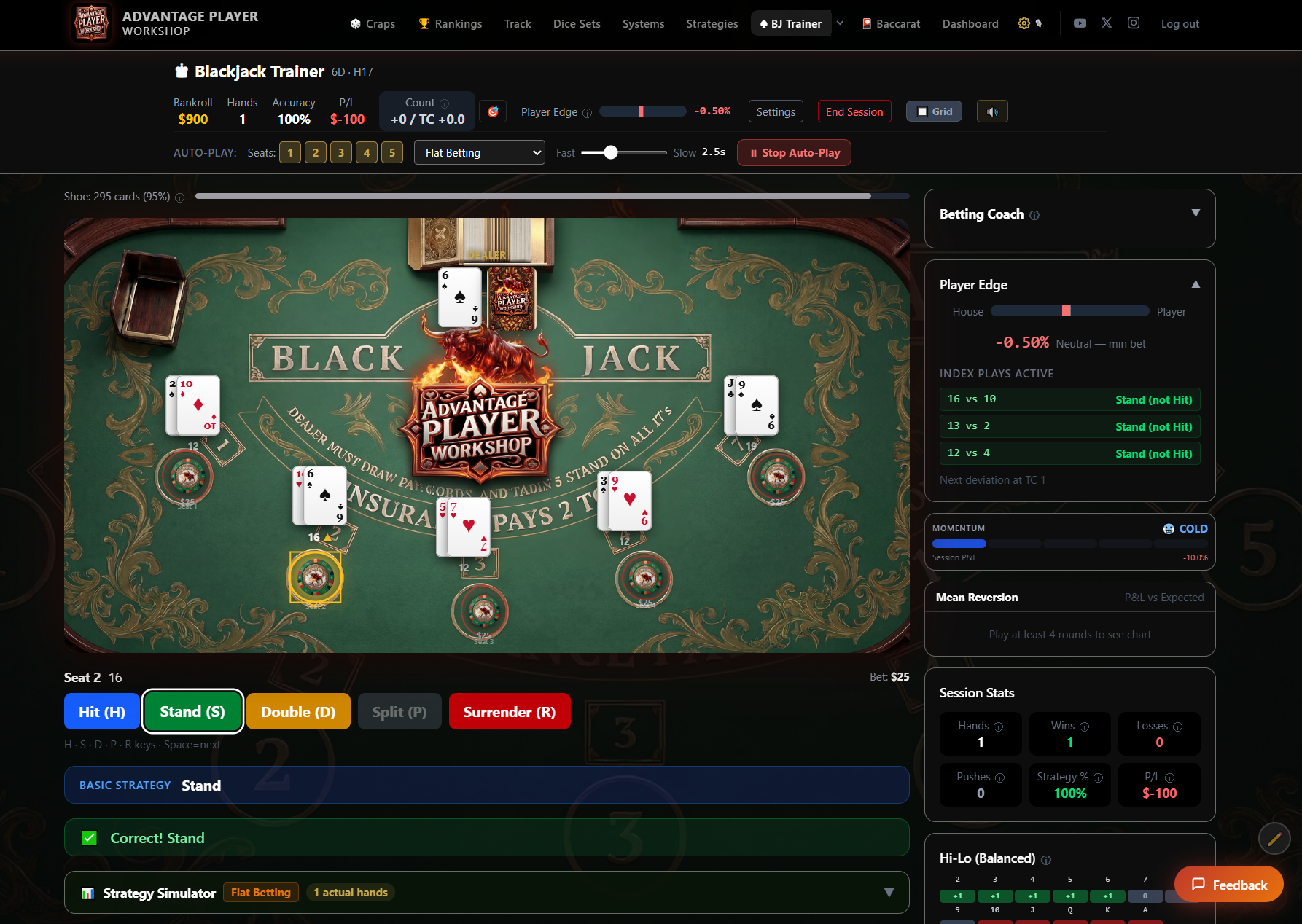 Advantage Player Workshop view 4