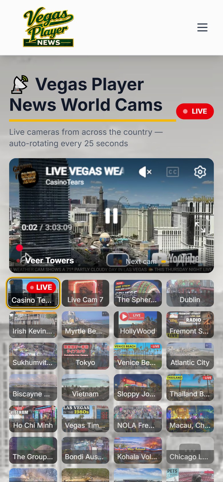 Vegas Player News view 4
