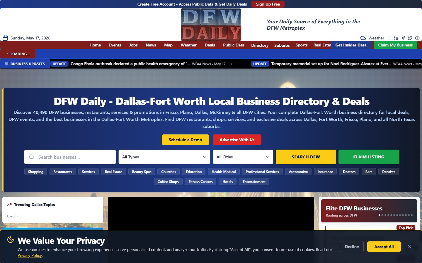 DFW Daily view 1