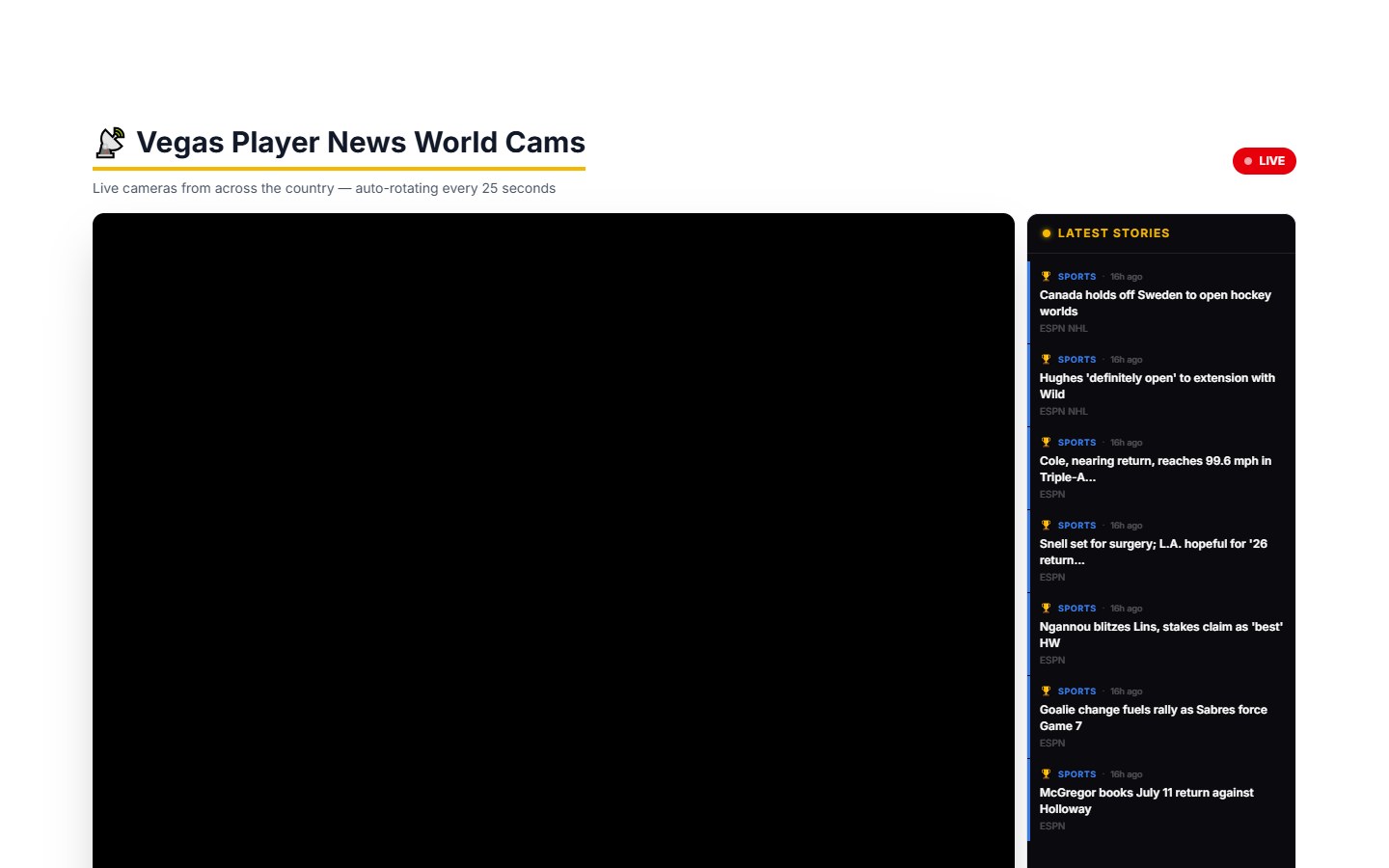 Vegas Player News view 2
